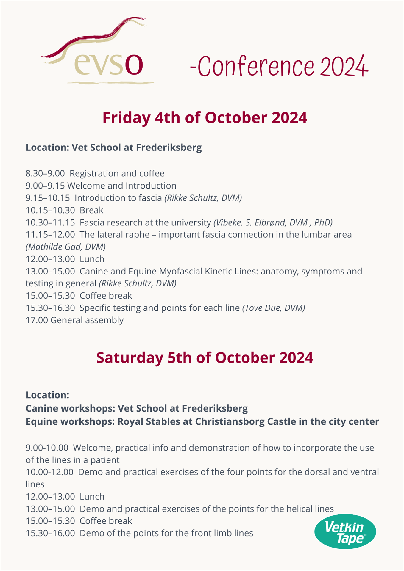 EVSO Conference October 2024 - The myofascial lines